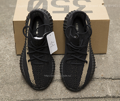 Best Quality Yeezy Boost 350 V2 Core Black Green Color BY9611