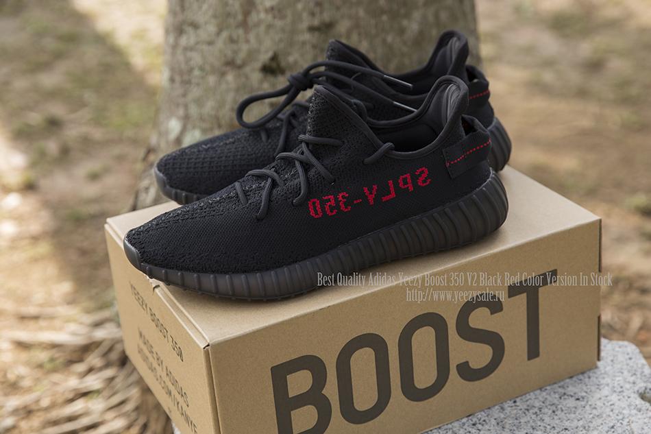 Best Quality Yeezy Boost 350 V2 Black Red Color Version In Stock