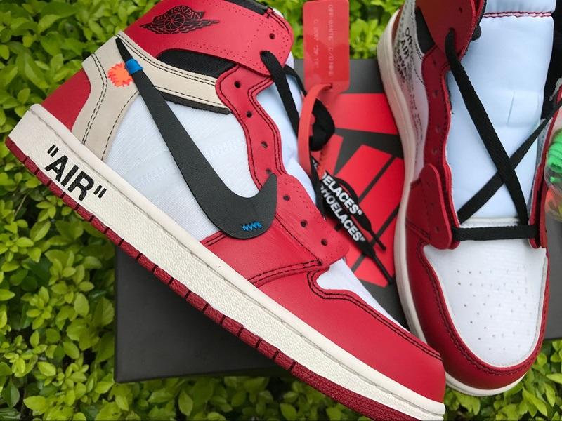 Authentic Air Jordan 1 X OFF-WHITE Red White