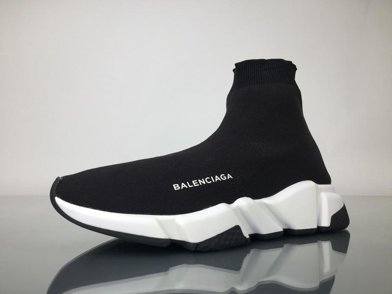 Balenciaga Speed Runner High Top Sneaker White Black