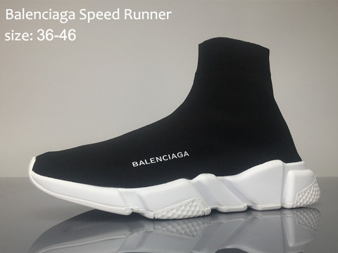 Balenciaga Speed Runner Black White Online Sale