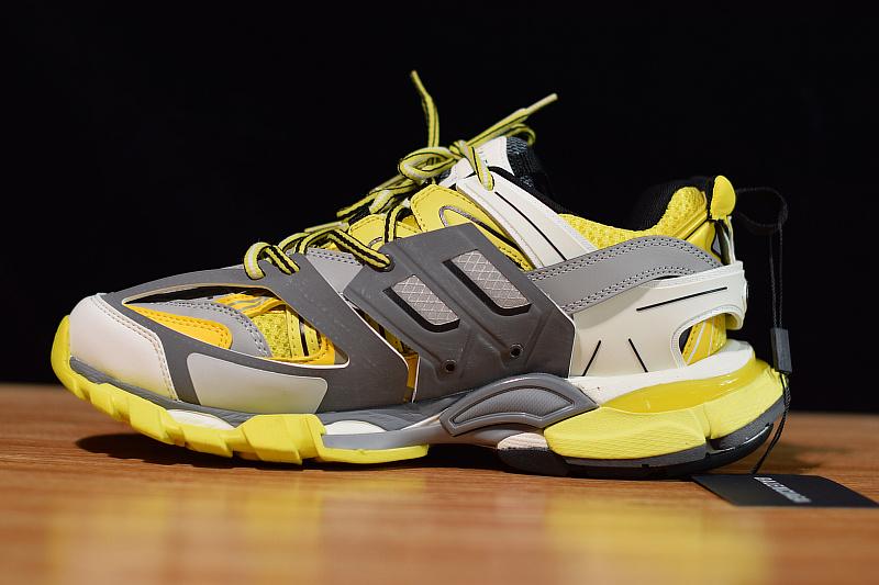 Balenciaga Exclusive Paris Track Sneakers Yellow Best Quality Version