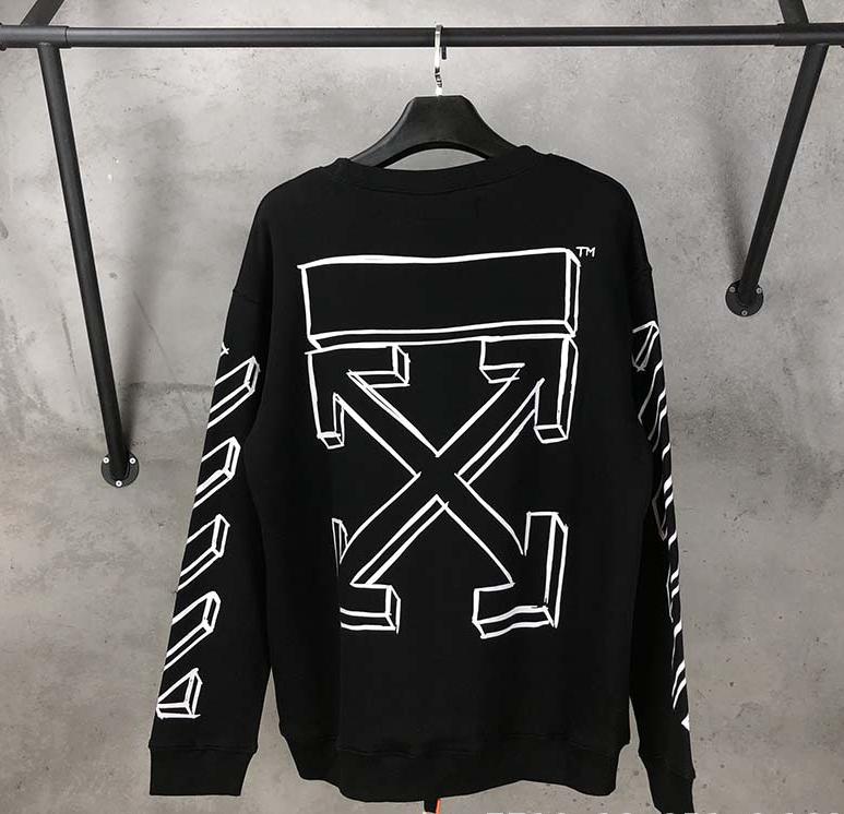 off white outline hoodie