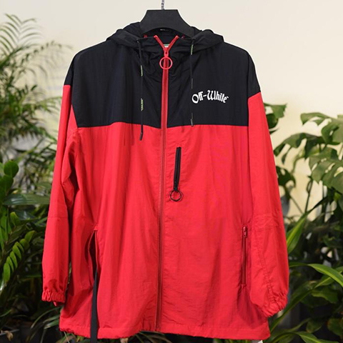 Off White 19SS Red Black Windbreaker Impressionism Released