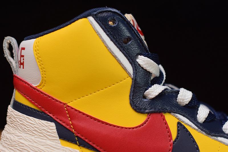 Sacai X Blazer with Dunk Mid Yellow Perfect Released