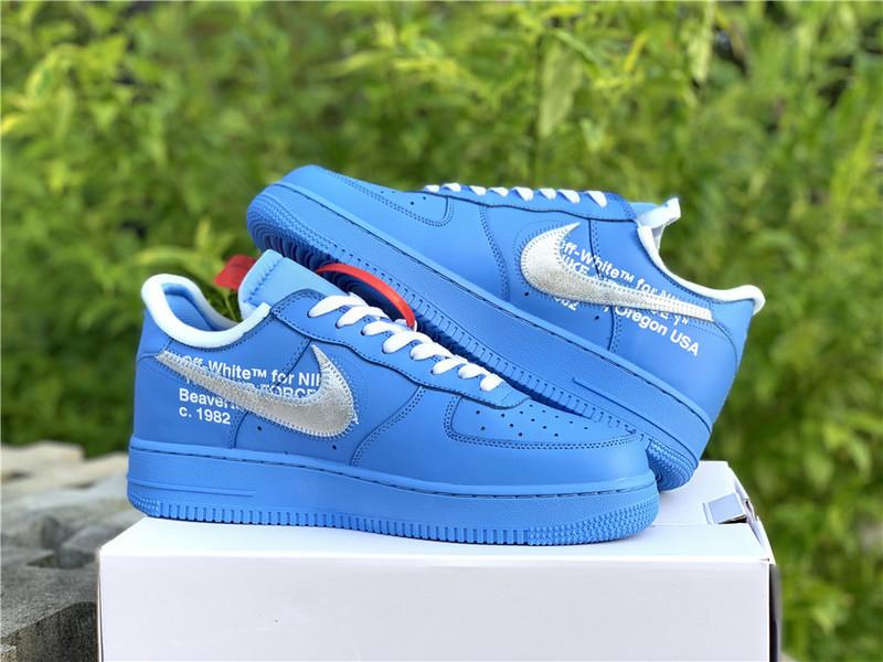 Off-White x Air Force 1 MCA University Blue High Quality Released
