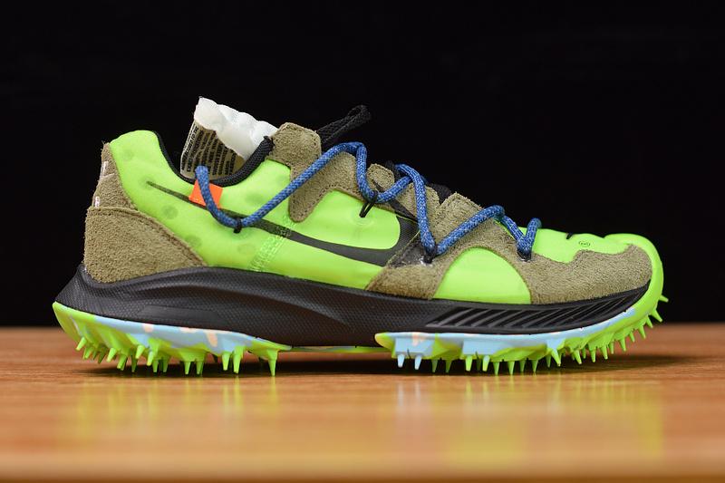Off-White x Zoom Terra Kiger 5 Electric Green On Sale