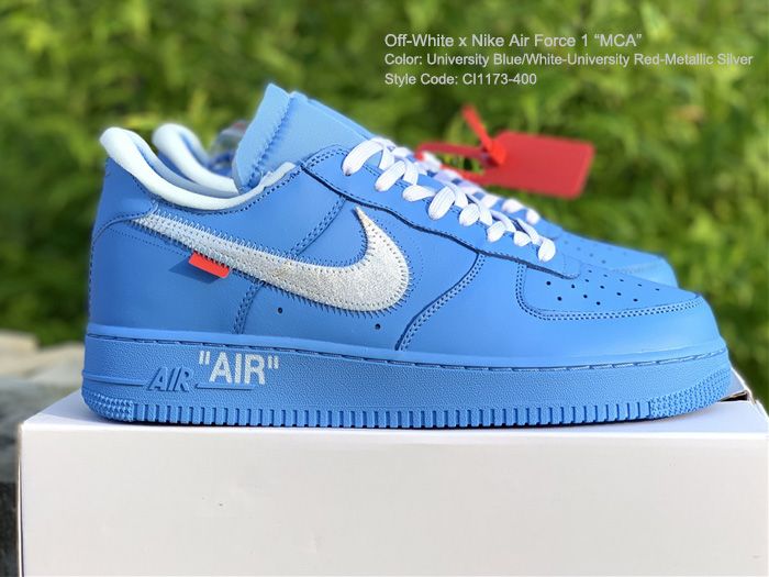 off white university blue air force 1
