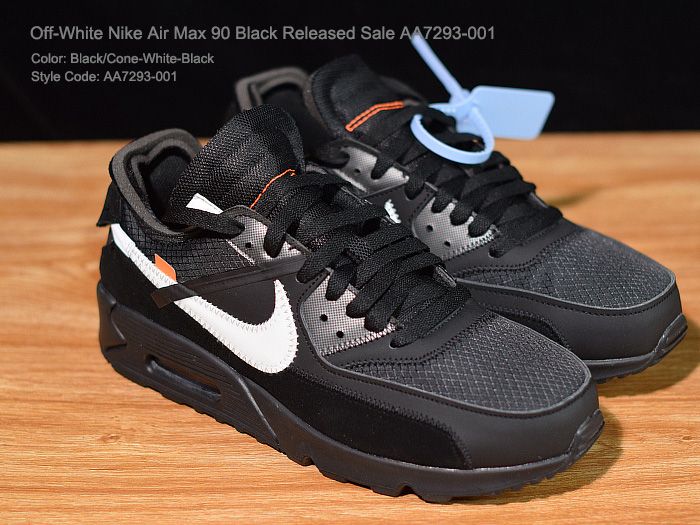Off-White Air Max 90 Black Released Off-White Nike Air Max 90 Black Released Sale AA7293-001
