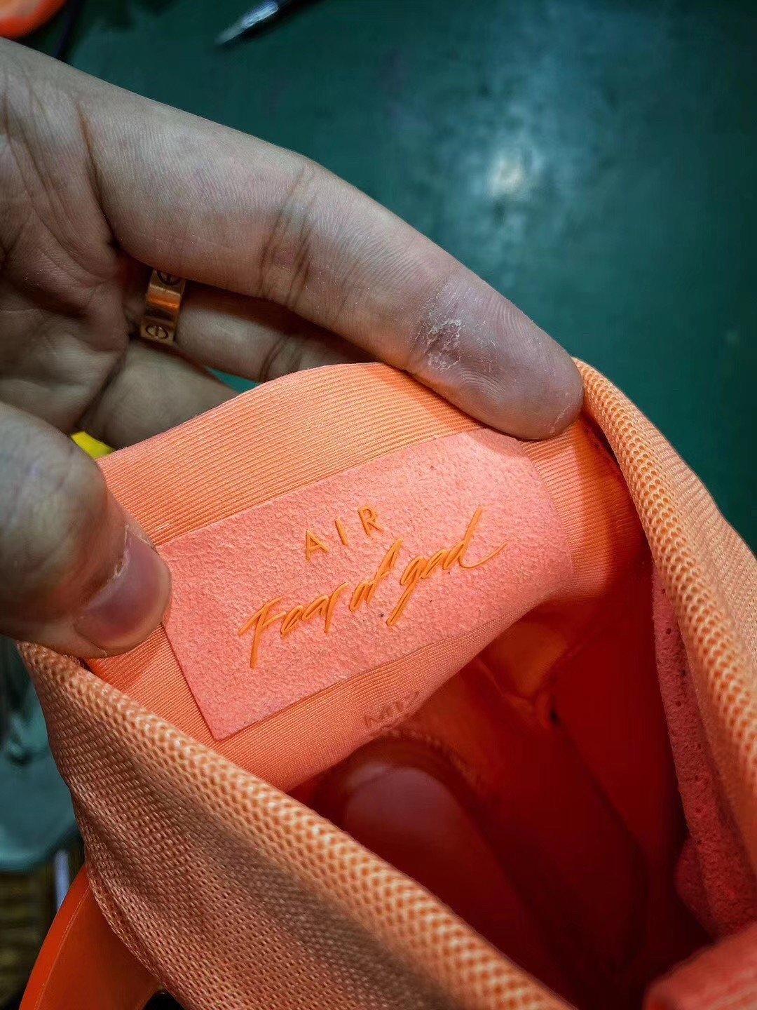 Air Fear of God 1 Orange Perfect Version Released Sale