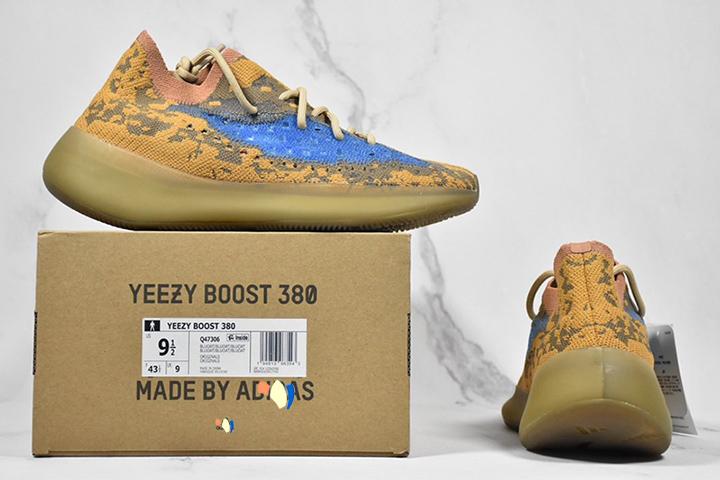 Yeezy Boost 380 Blue Oat Non-Reflective Q47306 Released