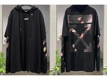 Off White 20SS Angels Religious Pattern Hoodie Sale