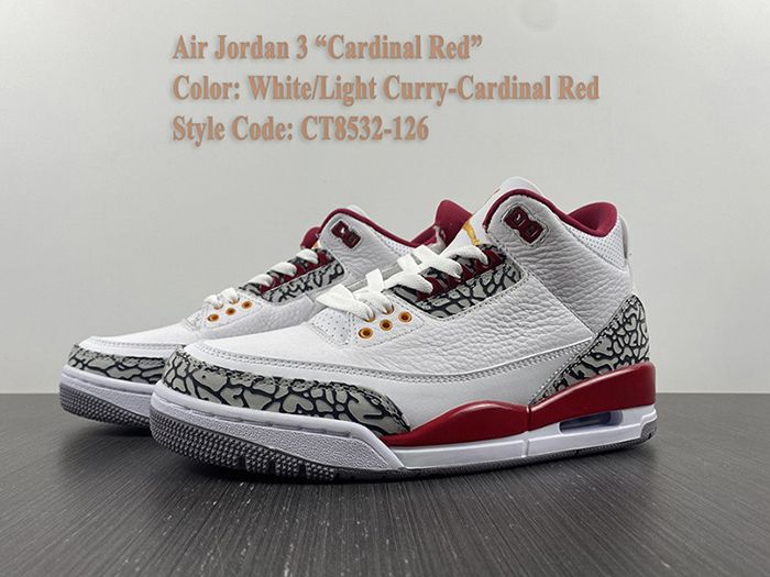 Air Jordan 3 Cardinal Red CT8532-126 Sale