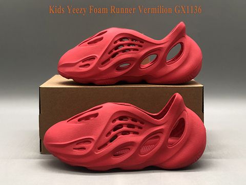 Kids Yeezy Foam Runner Vermilion GX1136 Released