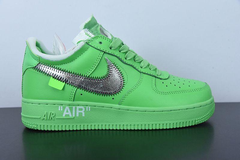 OW x Air Force 1 Low Light Green Spark DX1419-300 Released