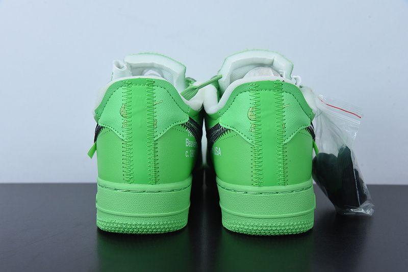 OW x Air Force 1 Low Light Green Spark DX1419-300 Released