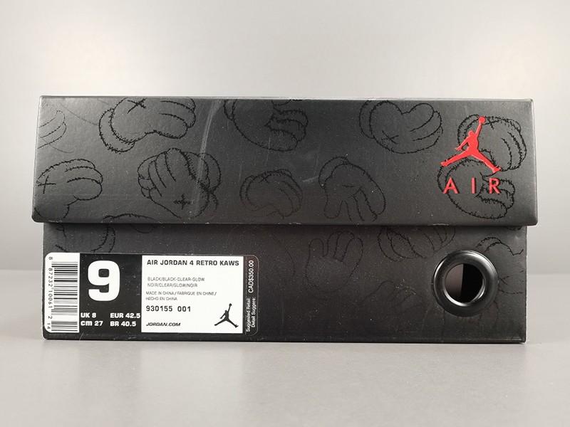 KAWS x Air Jordan 4 Black 930155-001 Released