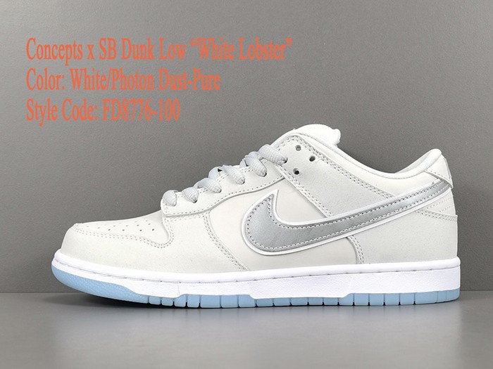 Concepts x SB Dunk Low White Lobster FD8776-100 Released
